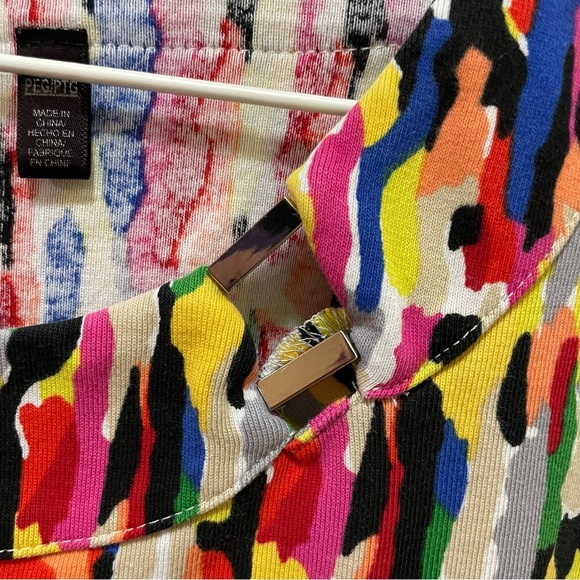 Rafaella Graphic Tee in Yellow and Red Relaxed Fit - Picture 4 of 6